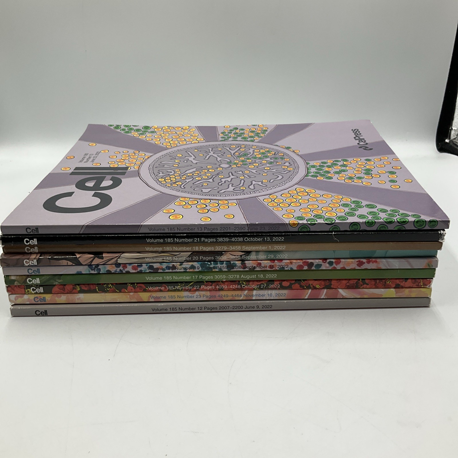 Cell Magazine Medical Journal Lot Of 9 Vol 185 #12, 13,17, 18, 19, 20,21,22-2022