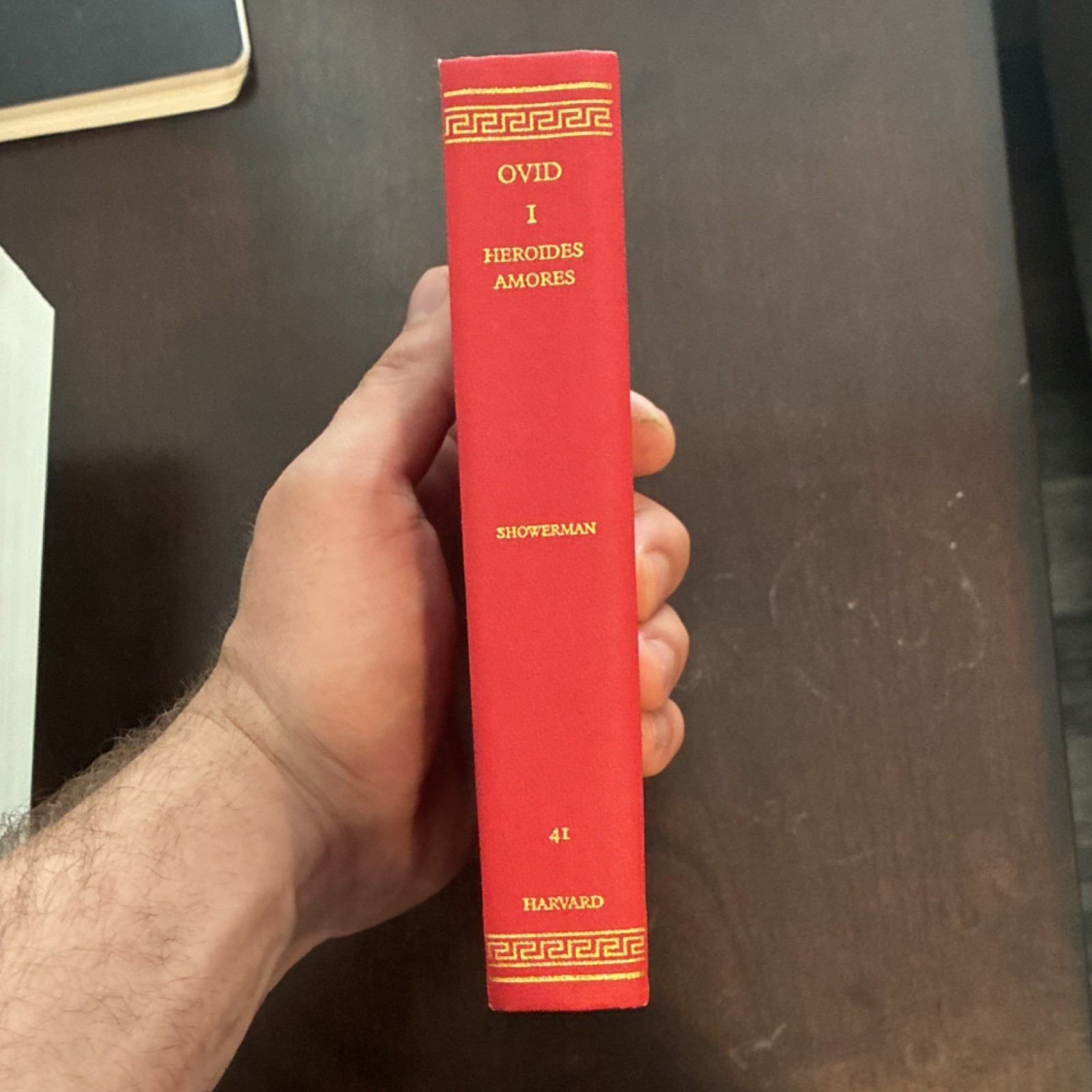 Ovid Heroides Amores Hardcover Showerman Harvard Ancient Literature Poetry