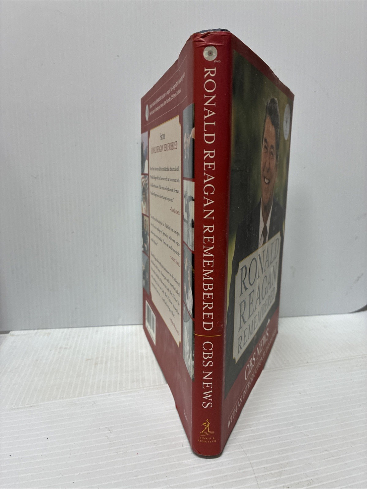 Ronald Reagan Remembered w/DVD CBS News Introduction Dan Rather 2004 HC/DJ