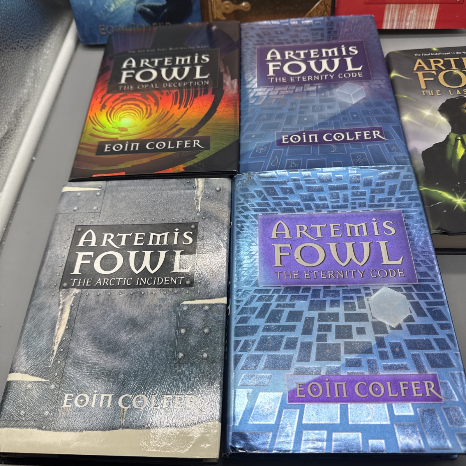 Artemis Fowl Mixed HC Book Lot Of 8 Hard Cover Eoin Colfer Duplicate