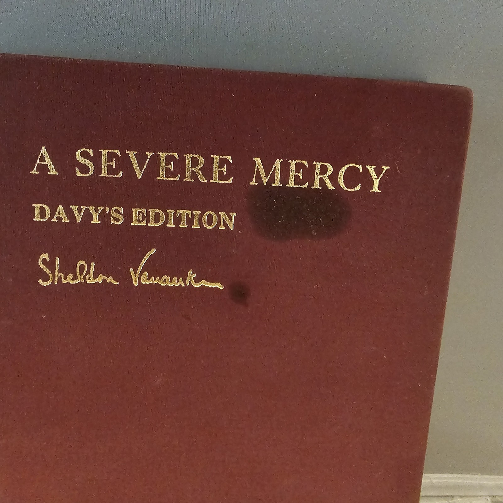 A Severe Mercy: Davy’s Edition Second Edition HC 2nd Ed Sheldon Vanauken 1977