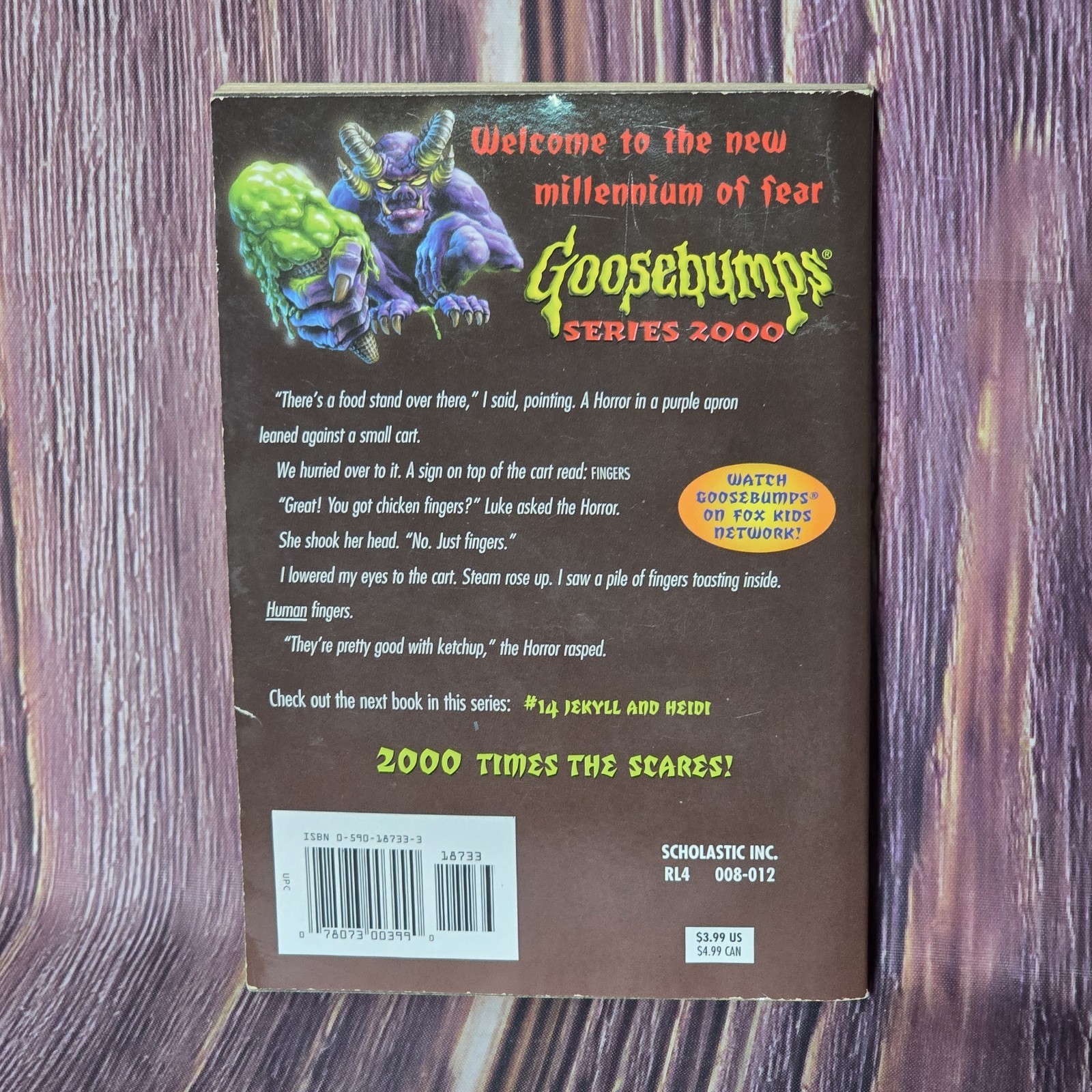 1st Print #13 Return to HorrorLand Goosebumps Series 2000 Original Vintage Book