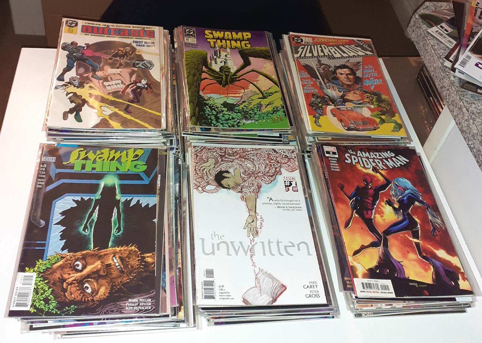 306x Huge COMICS lot 1980s 2000s Hellraiser Elektra Star Wars Hulk Vertigo Epic