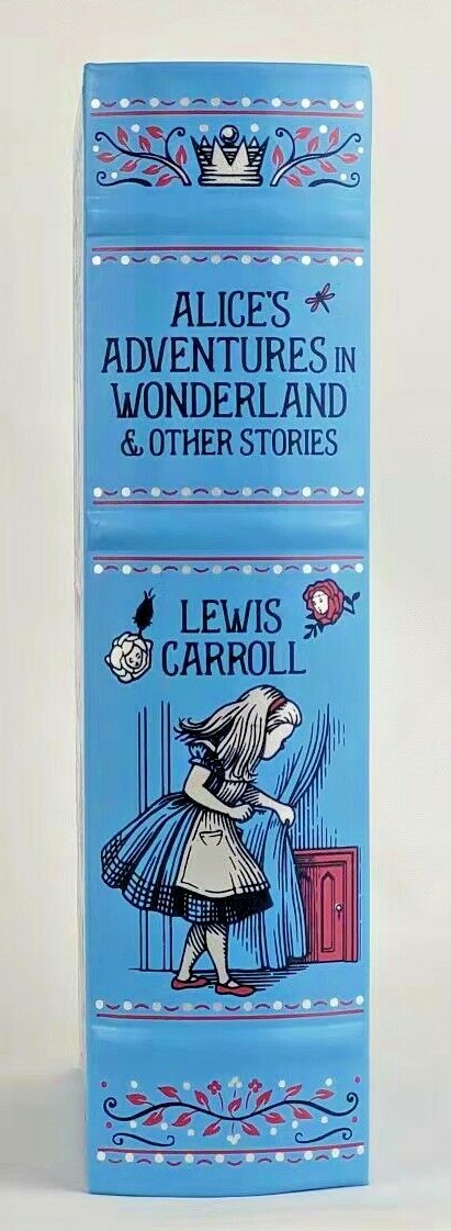 ALICE’S ADVENTURES IN WONDERLAND Lewis Carroll Leather Bound Deluxe Edition NEW