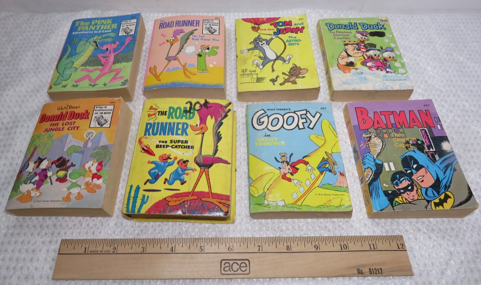 Vintage Lot of 8 Whitman Big Little Books 1967-1975 EXCELLENT Condition
