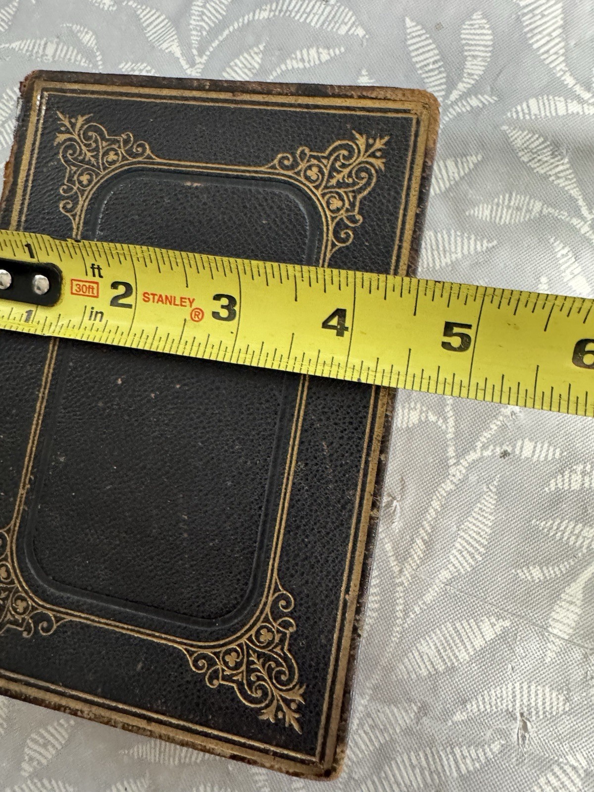 Antique Holy Bible 1868 American Bible Society Pocket Size Leather Guilt Edges