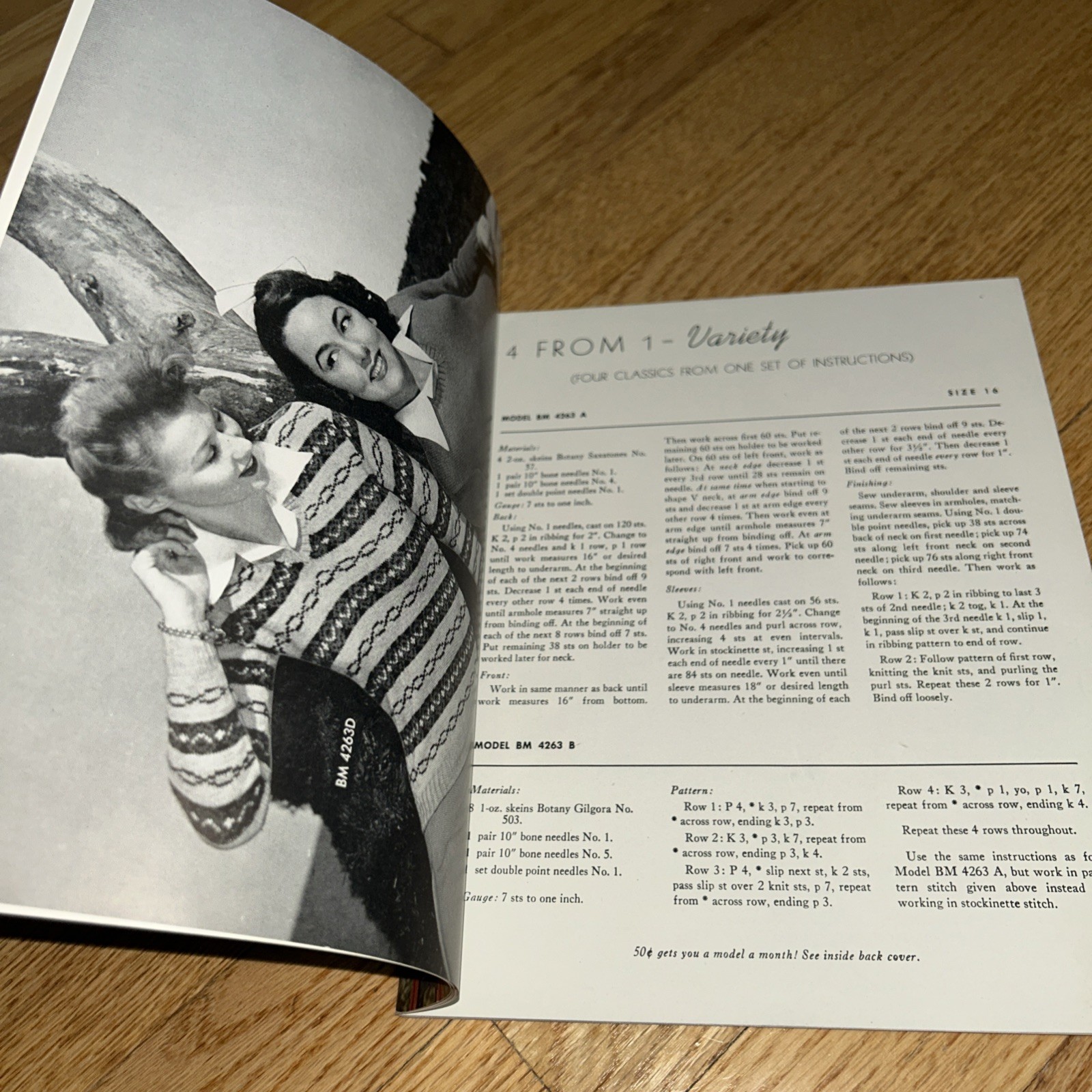 1944 KNITTED CLASSICS by BOTANY 62 Pages BOTANY WORSTED MILLS Passaic New Jersey
