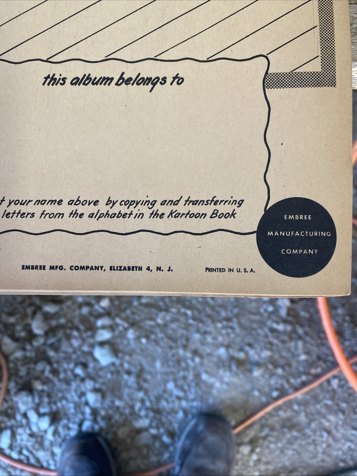 Vtg 1946 Kopeefun More Fun Playbook Embree Elizabeth, NJ Mfg Unused
