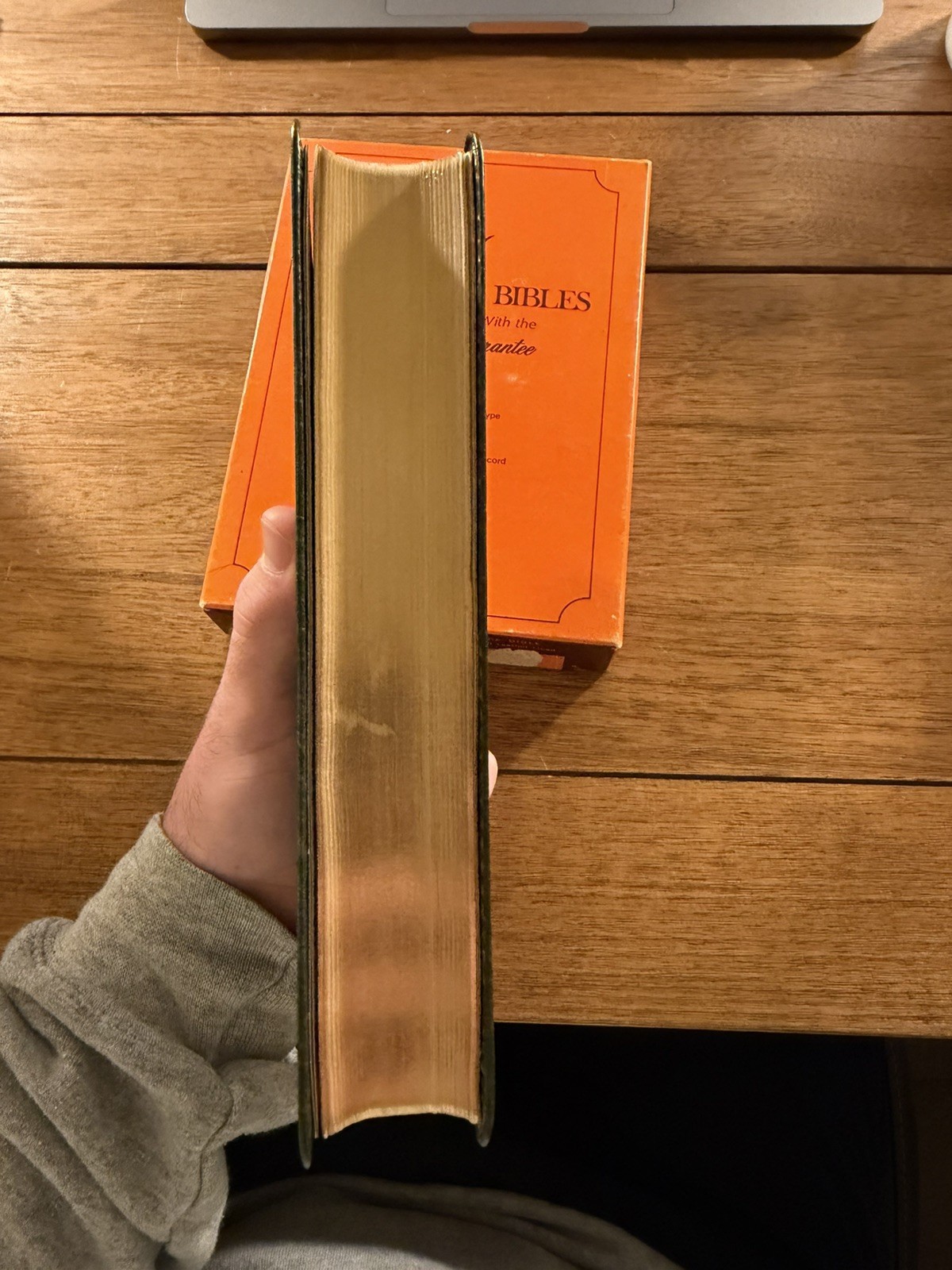 ULTRA RARE BIBLE / Zondervan Imperial line KJV Reference Bible – Green Calfskin