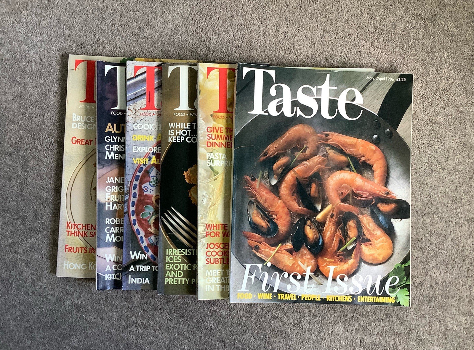 6x Vintage British Lifestyle Magazine Taste Including First Issue Edition