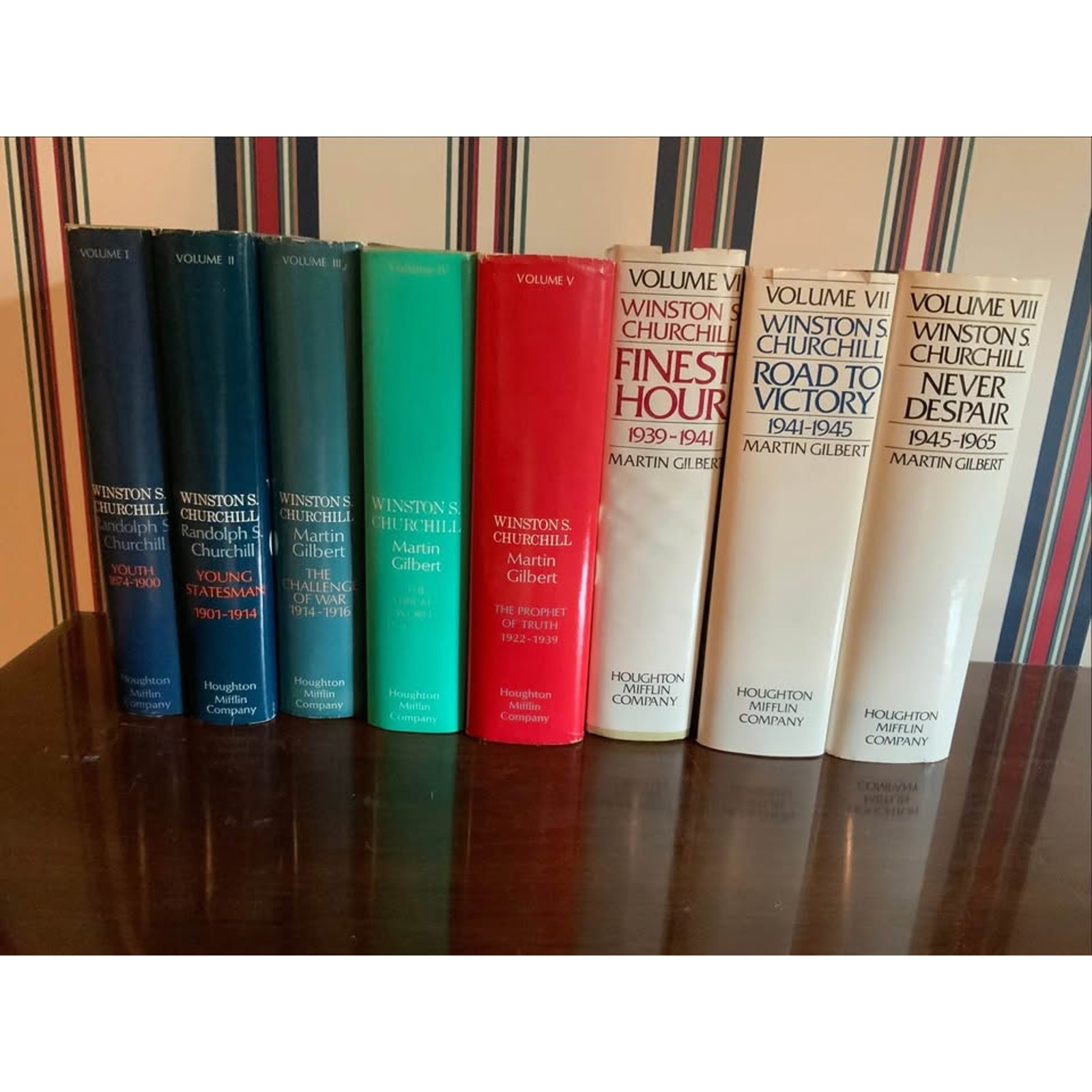 Complete 8 Vol Winston S Churchill Biography Set Martin Gilbert HC DJ