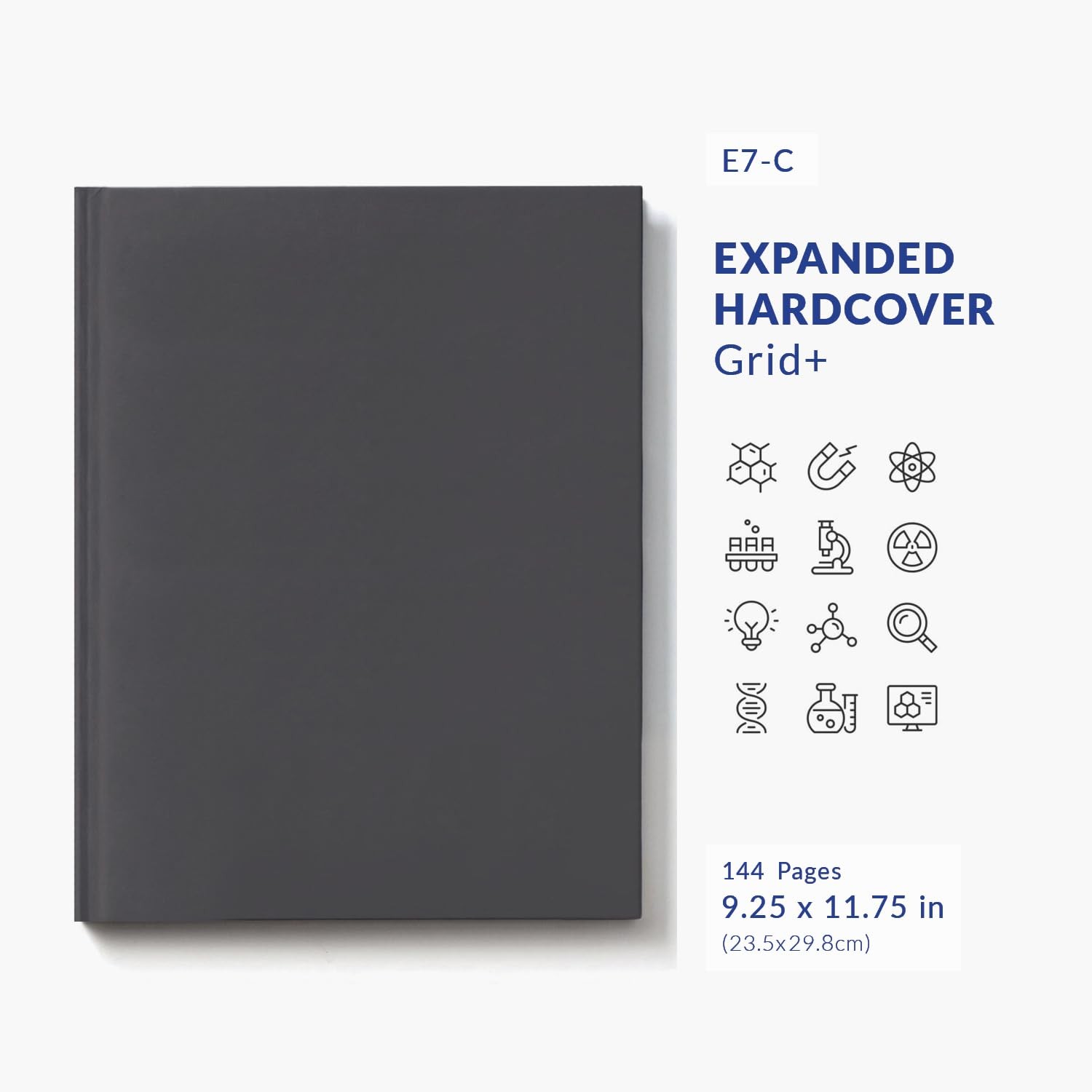 Advanced E7-C Expanded Hardcover Lab Notebook, 9.25 x 11.75 in (23.5 x 30 cm)…