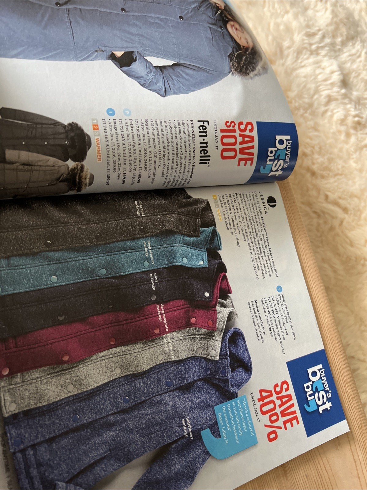 Vintage Sears 2015 Buyer’s Best Buy Sale Catalog Fashion Electronics Clothing