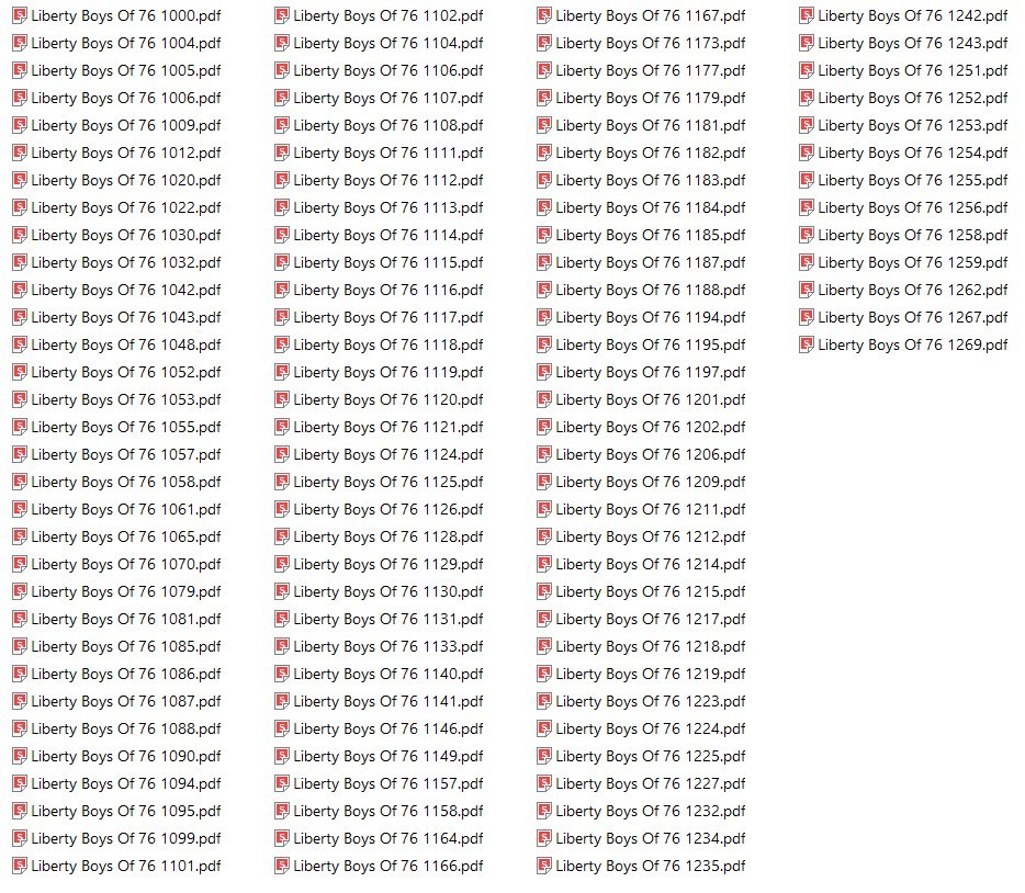 LIBERTY BOYS OF ’76 MAGAZINE 493 Classic Issues In PDF Format On USB Thumb Drive