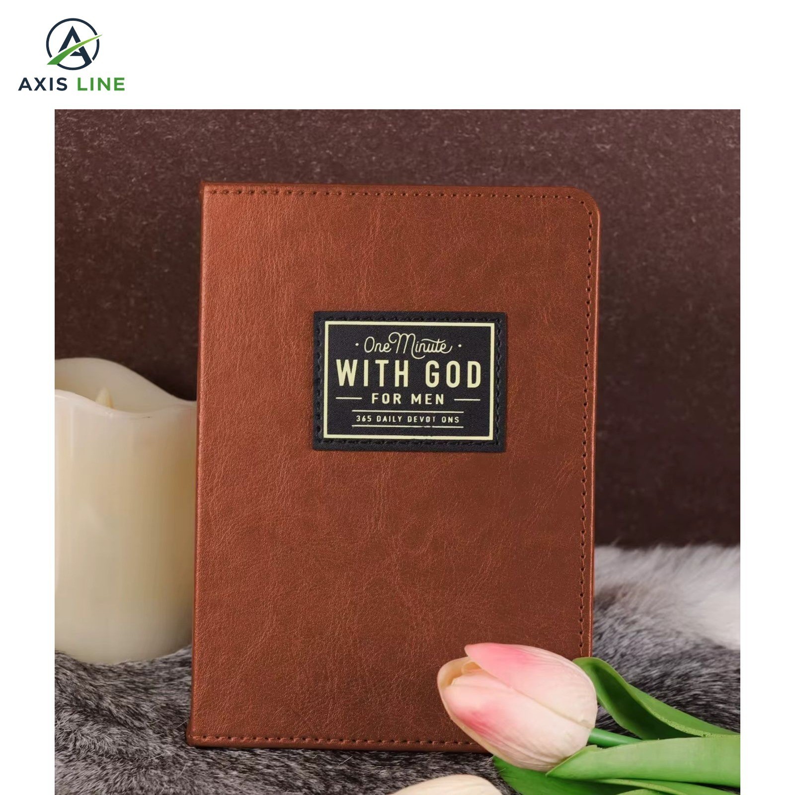 One Minute with God for Men 365 Devotions NEW Faux Leather Devotional Book