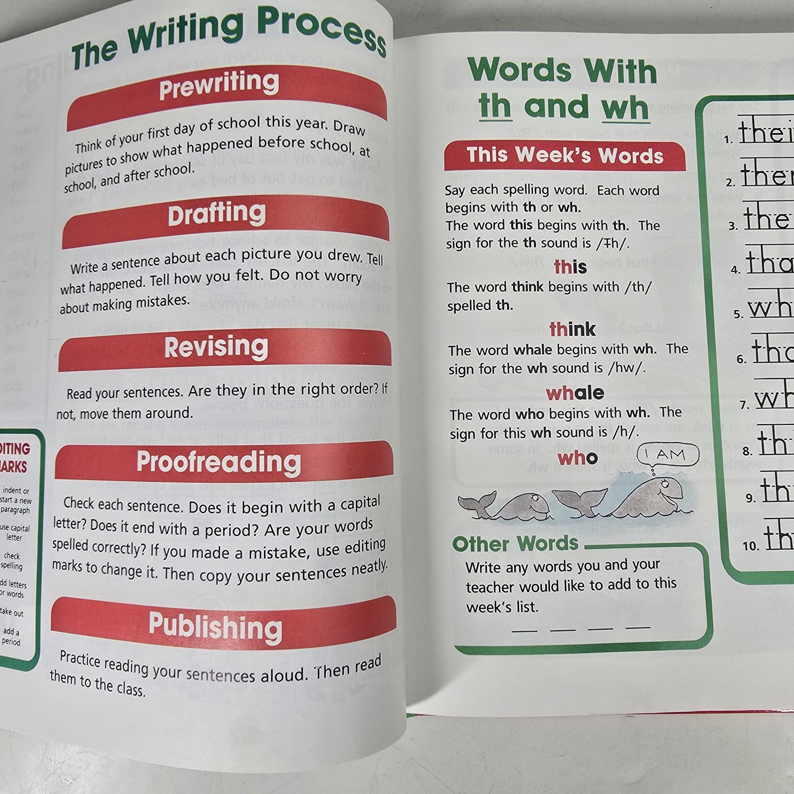 Spelling Vocabulary And Writing Macmillan McGraw-Hill HC Book Textbook