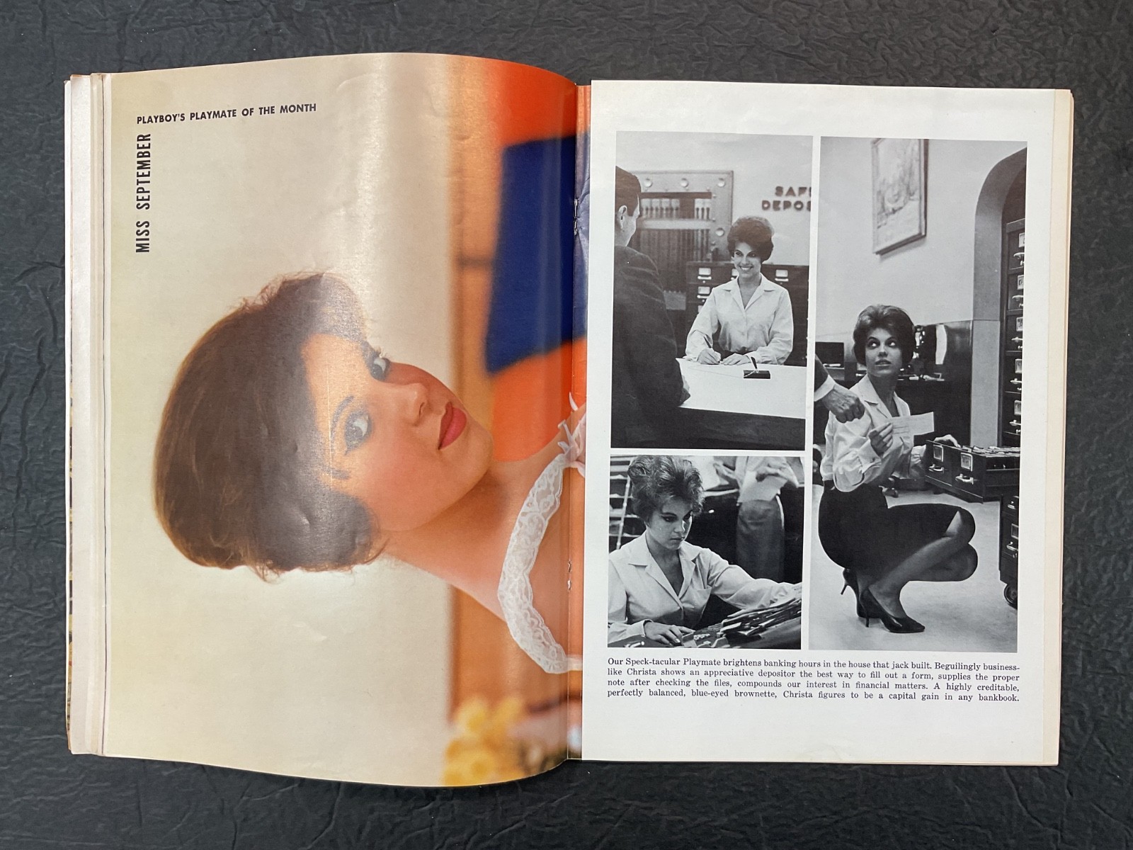 Playboy Magazine September 1961 Vargas Girl Centerfold Solid Condition
