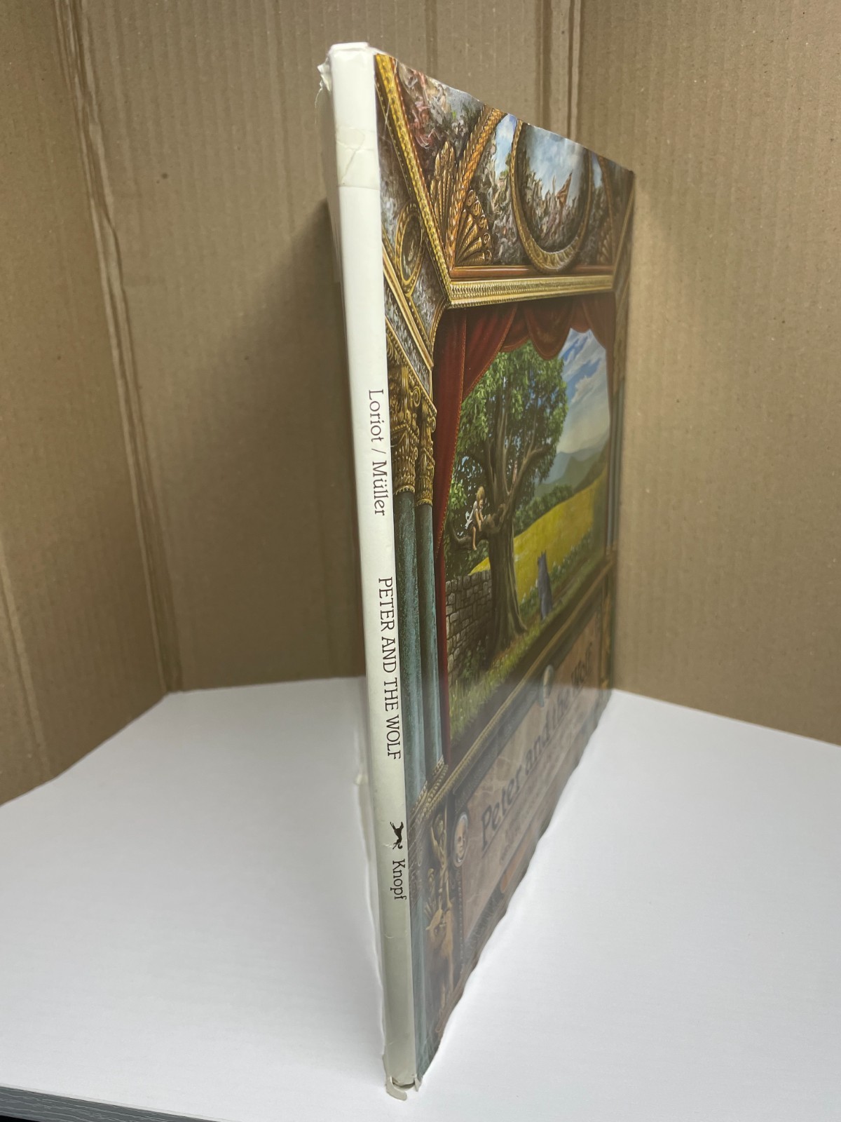 Peter and the Wolf Prokofiev Loriot Jorg Muller 1986 Knopf HC DJ West Germany