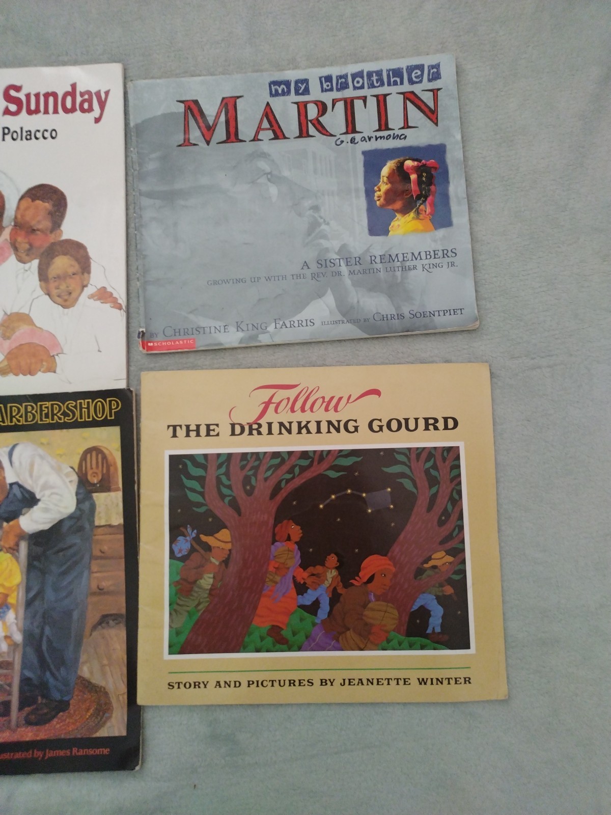 Lot Of 8 African American Childrens Picture Books Lincoln’s Way Lion Hunt Martin