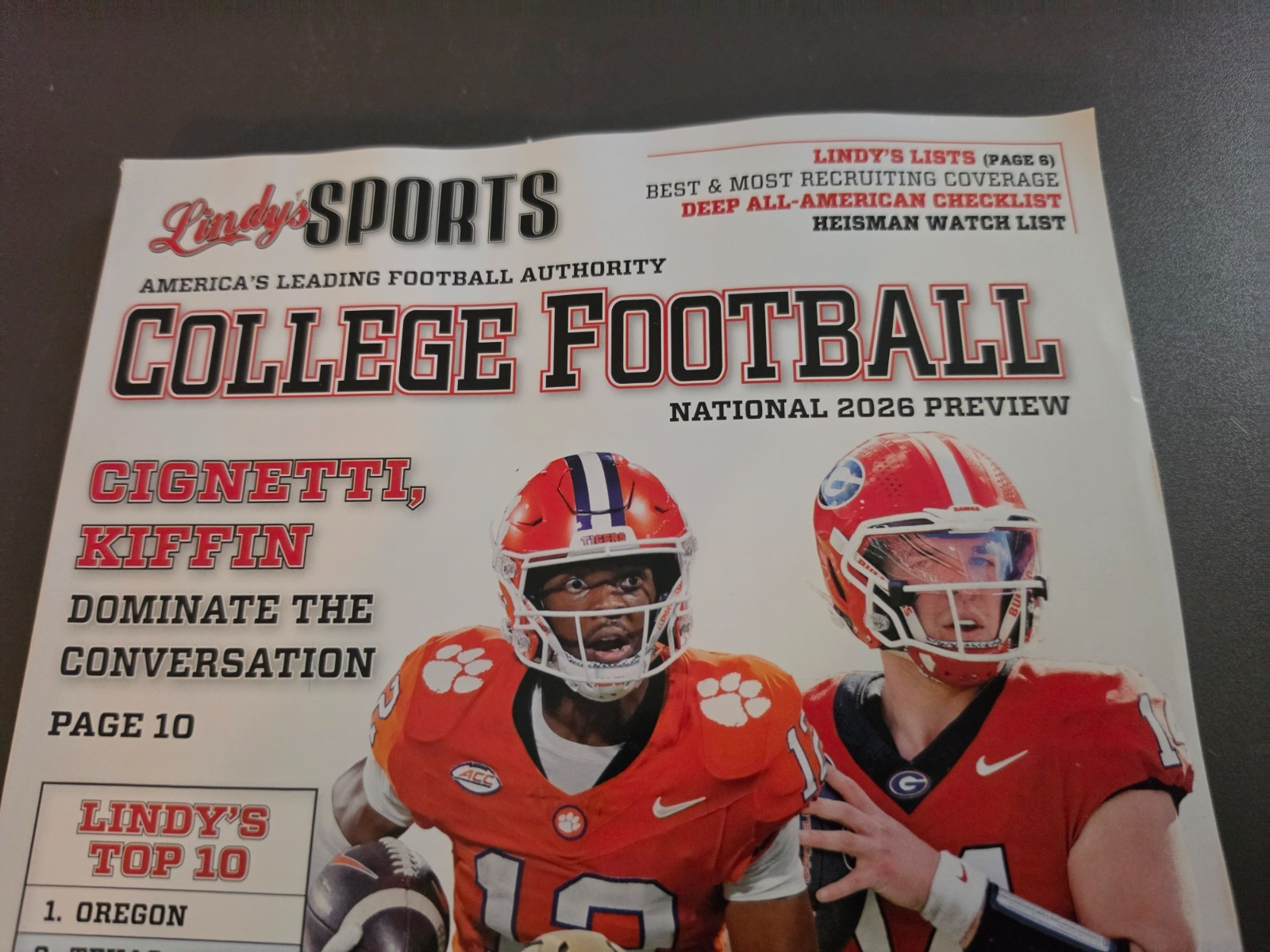 College Football National 2026 Preview Magazine by Lindy’s Sports – Volume 29