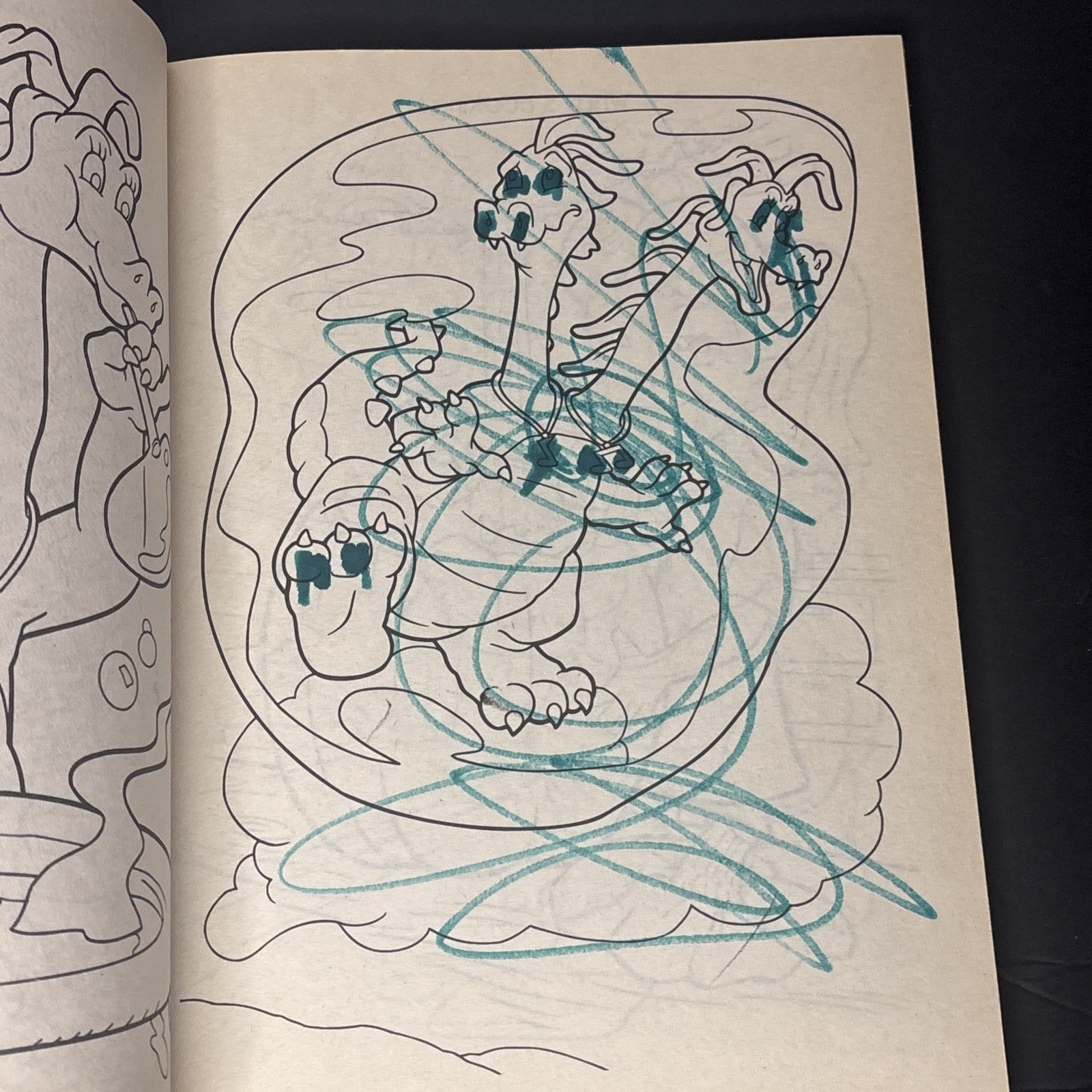 2005 Dragon Tales Dragon Days Coloring Book Some Pages Colored