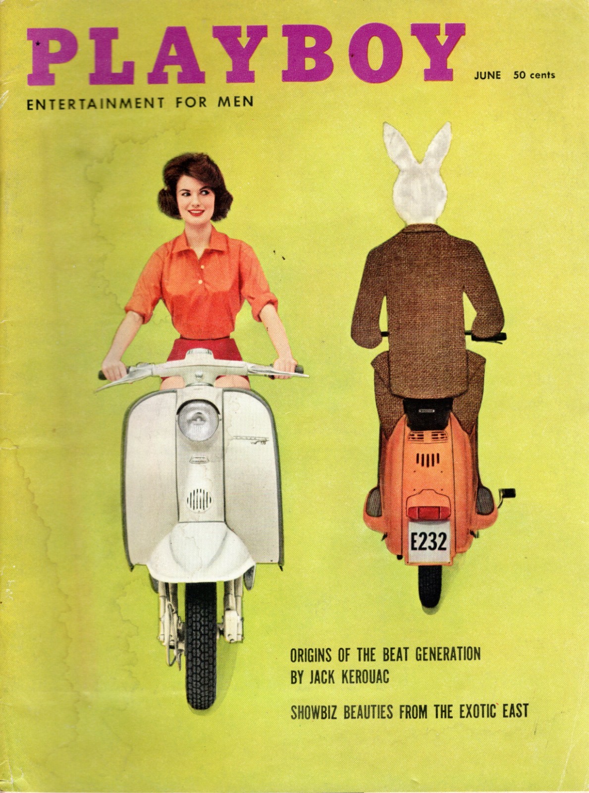 Playboy Magazine June 1959 Centerfold Intact – Vespa Feature