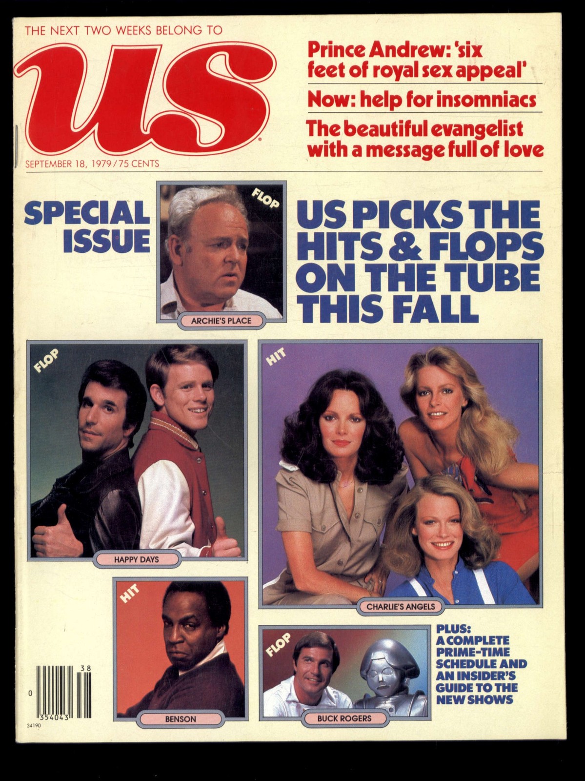 US magazine September 18, 1979 * TV shows for the fall ENTERTAINMENT NEWS