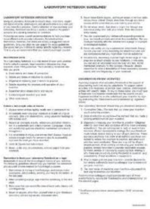Lab Notebook Laboratory Notebook – 240 Pages .25” Grid Format, 8 7/8” x 11 …