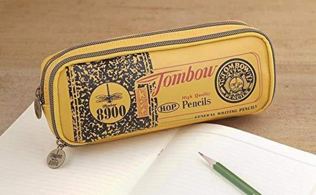 Tombow Pencil 8900 BOOK with 8900 Retro Design Pen Case Japan NEW