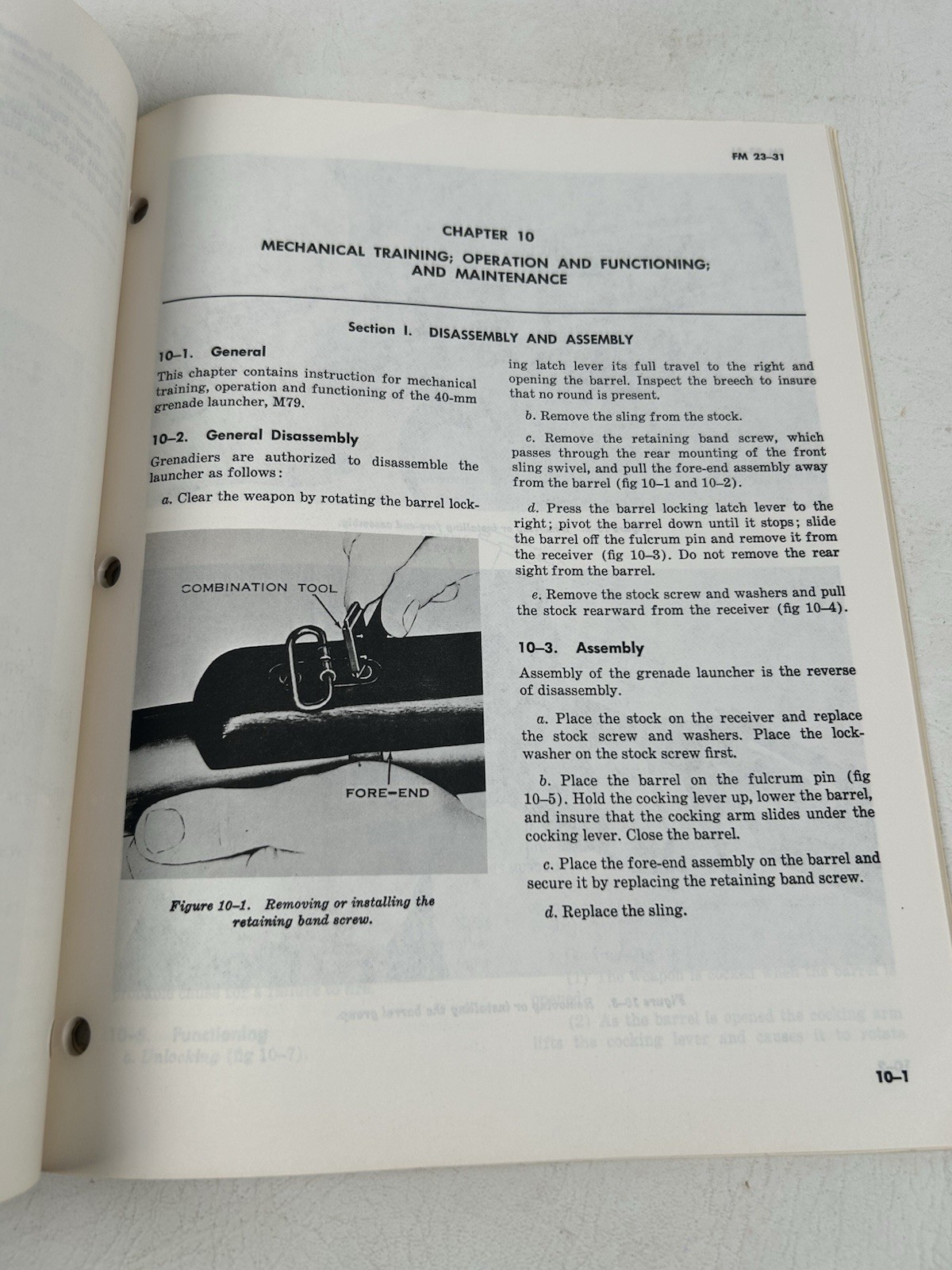 40-mm grenade launchers M203 and M79, 1972, FM 23-3 Original Manual With Change