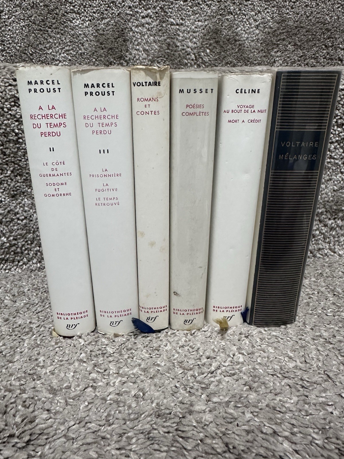 Bibliothèque de la Pléiade French Hardcover Books Lot Of 6