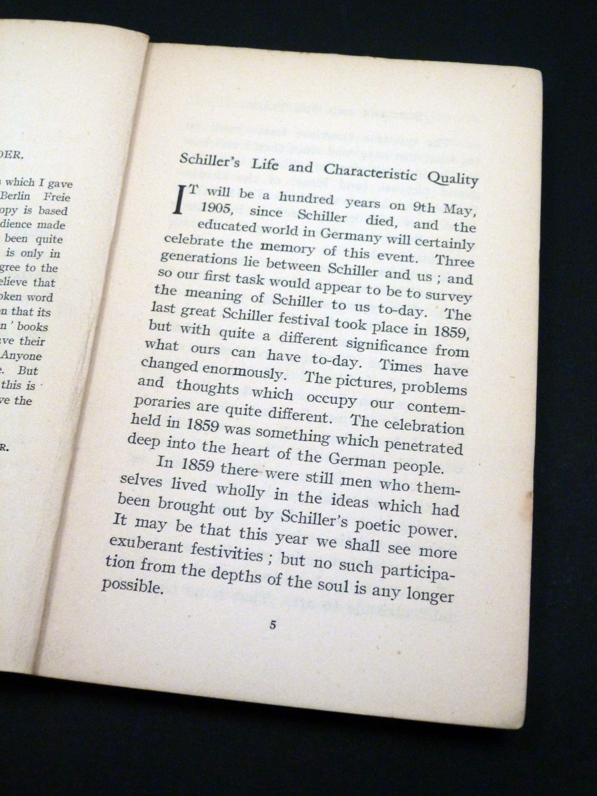 RUDOLF STEINER Friedrich Schiller in Our Time 1933 1st, 9 lectures from 1905
