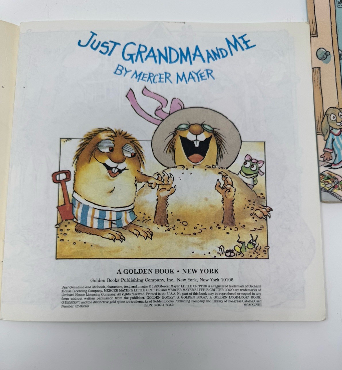 Lot of 2 Little Critter Mercer Mayer Books Mini Book Grandma & Potty Training