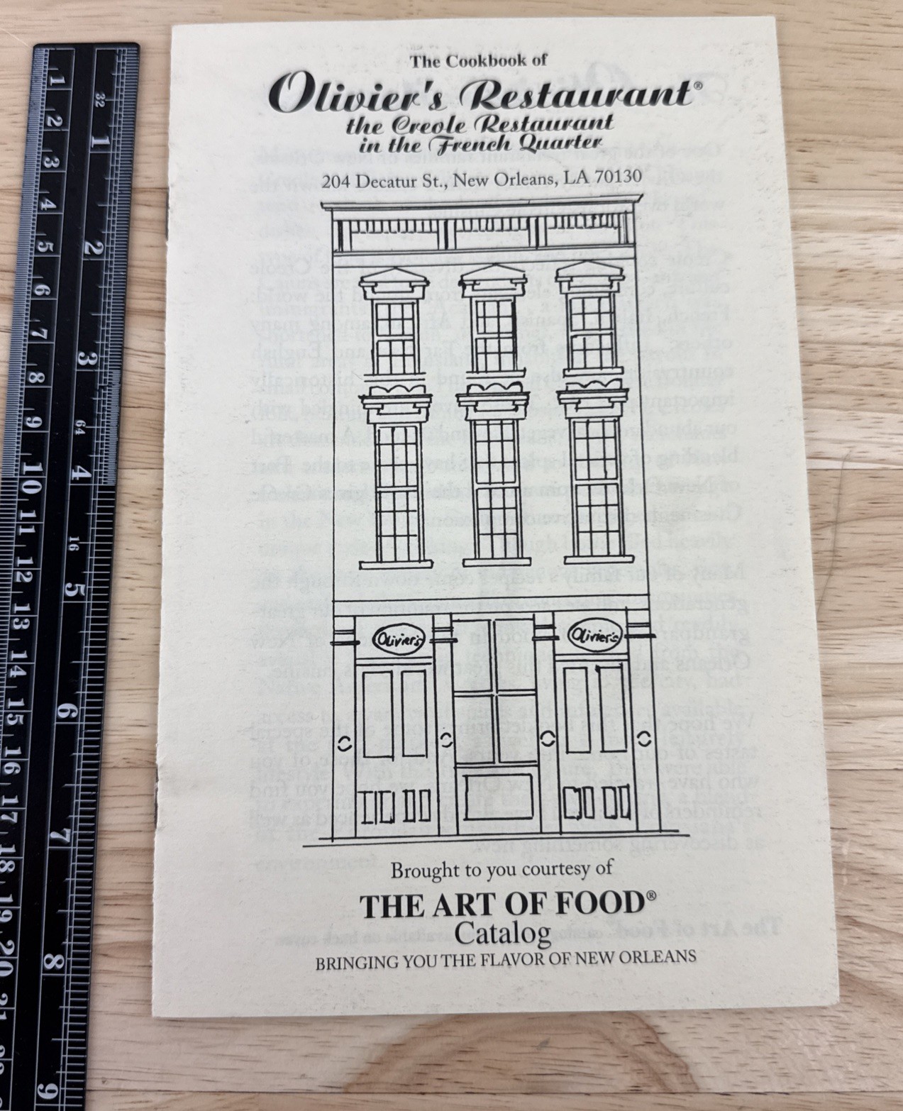 Vintage Cookbook of Olivier’s Restaurant New Orleans French Quarter Booklet