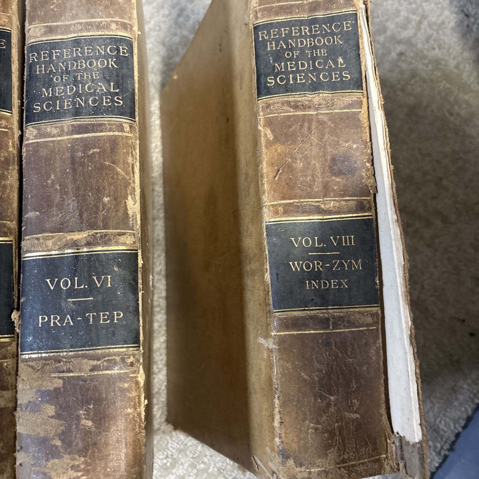 Reference Handbook of Medical Sciences Volumes 1-8 Complete Set Hardcover 1884