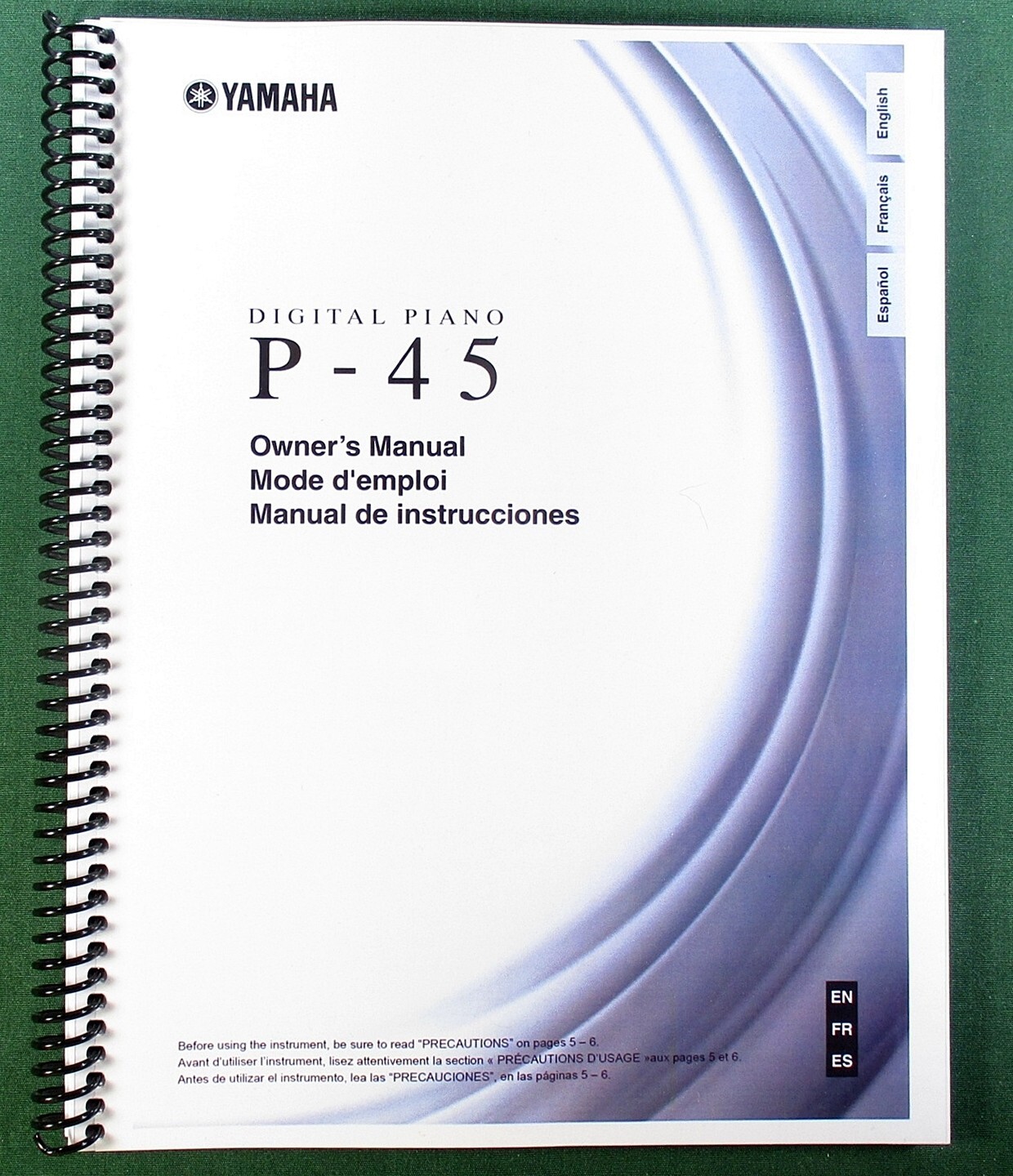 Yamaha P-45 Owner’s Manual: 28 Pages & Protective Covers!