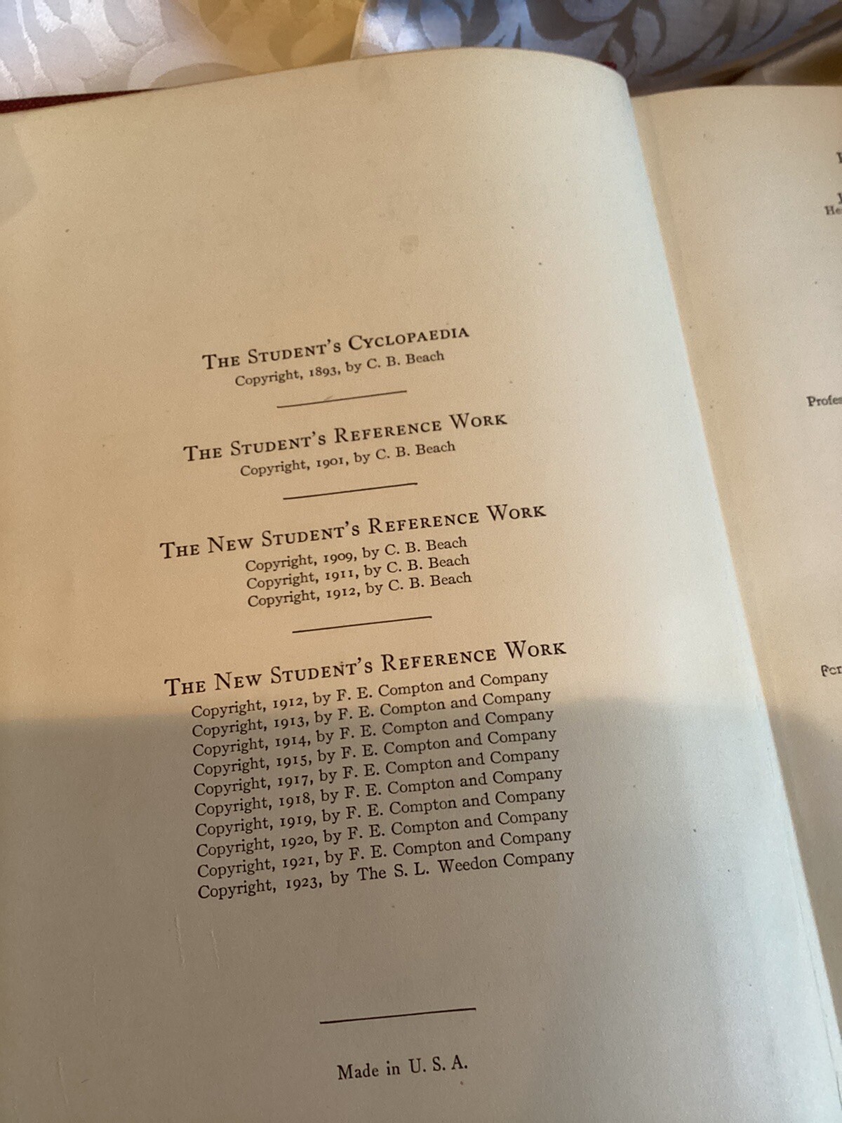 New Students Reference Work Vols. I V VI VII and VIII – Vintage 1923 Illustrated