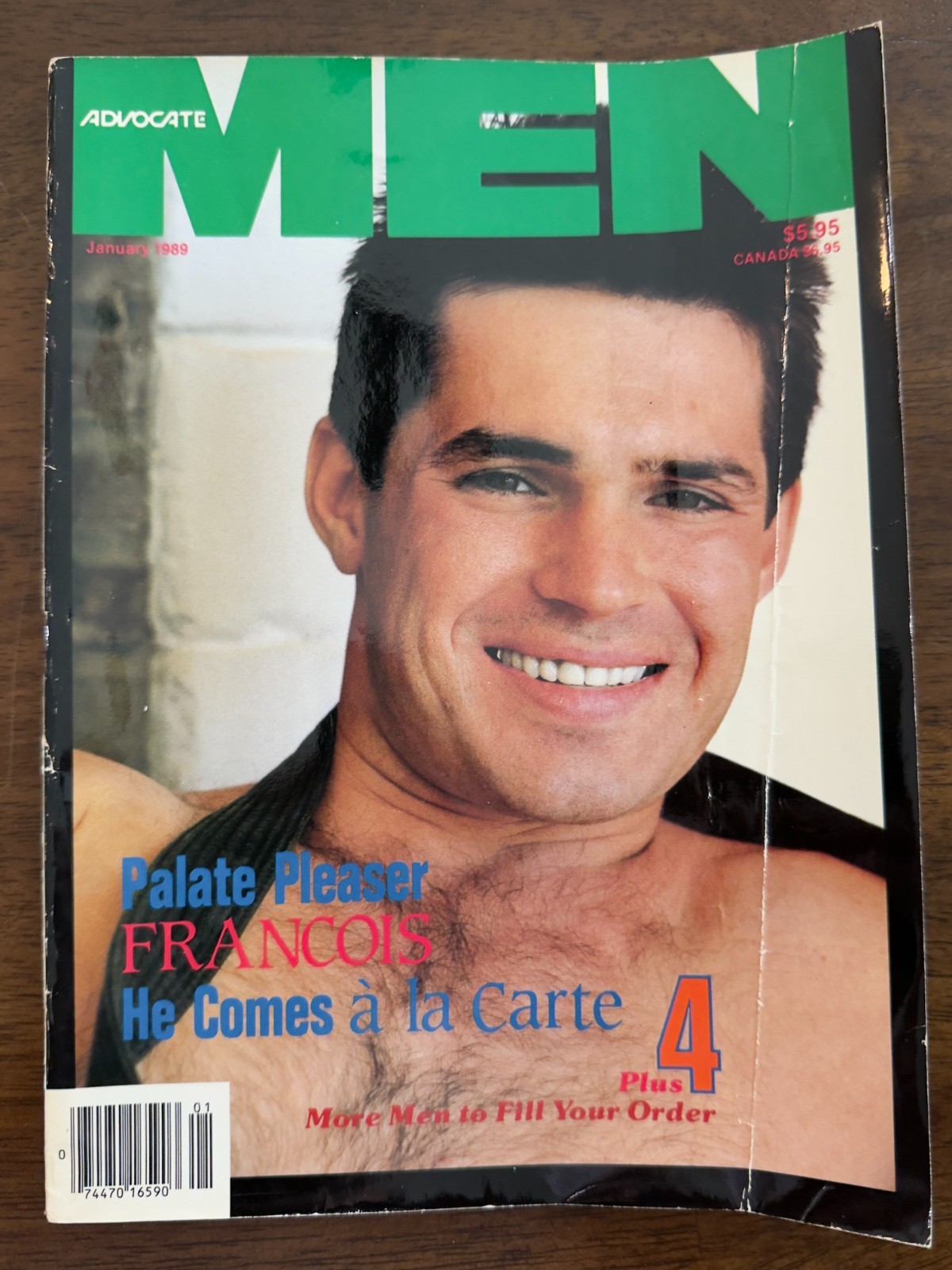 Advocate Men January 1989 Collector Item, Nude Male, Gay Fiction, Fair Condition