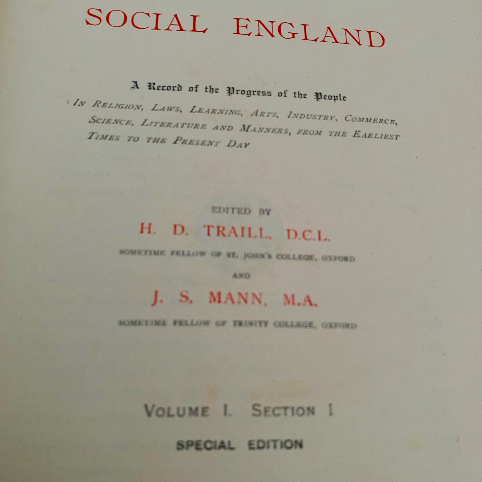 1901 Illustrated Edition “Social England” 12 Antique Books Cassel Fine Binding