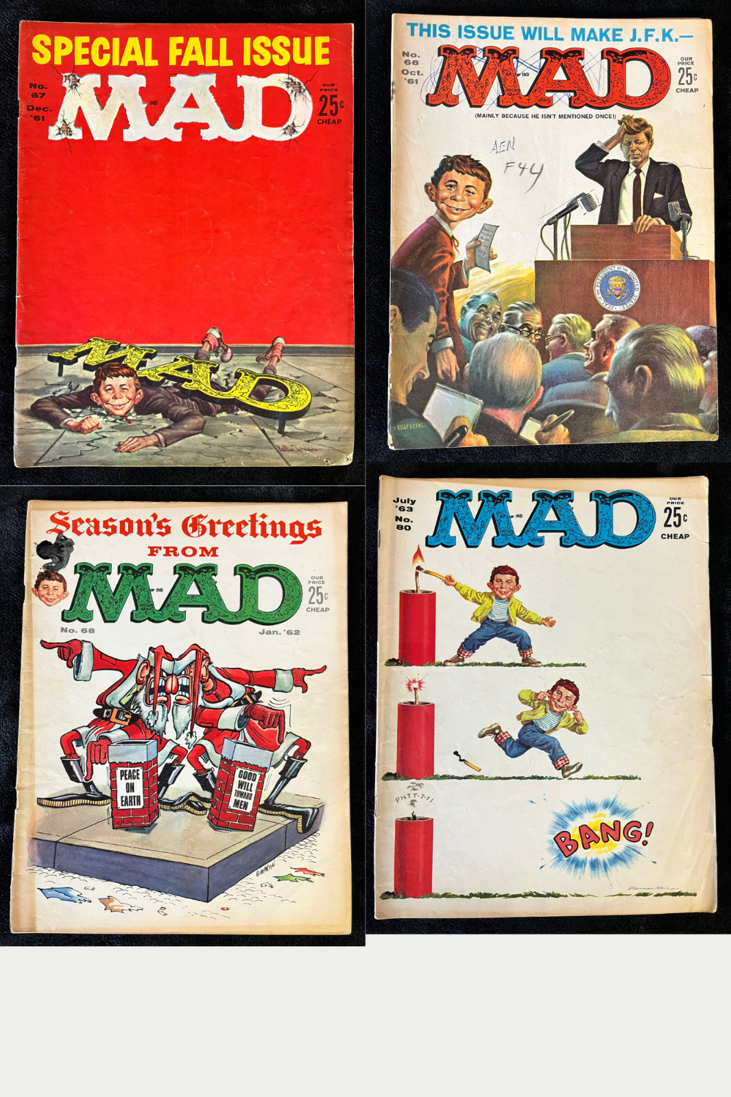 YOU PICK MAD MAGAZINE #43, 66, 67, 68, 80, 87, 90, 92 .25c CHEAP! 25% Discount