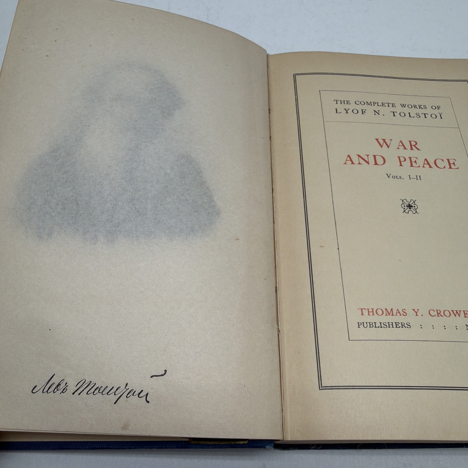 War and Peace Leo Tolstoy 1898 Vol I and Vol. III (Rare Books)