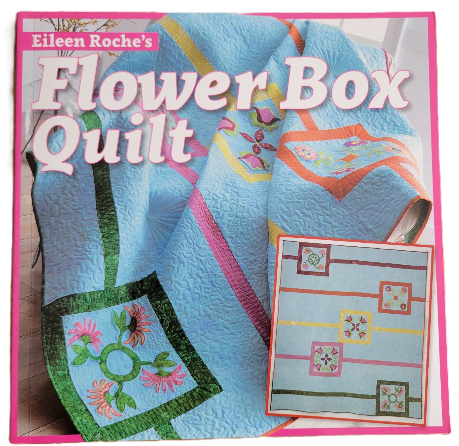 Flower Box Quilt by Eileen Roche BK00130 44 Designs plus 17 Pre Cut SVG FCM C2S