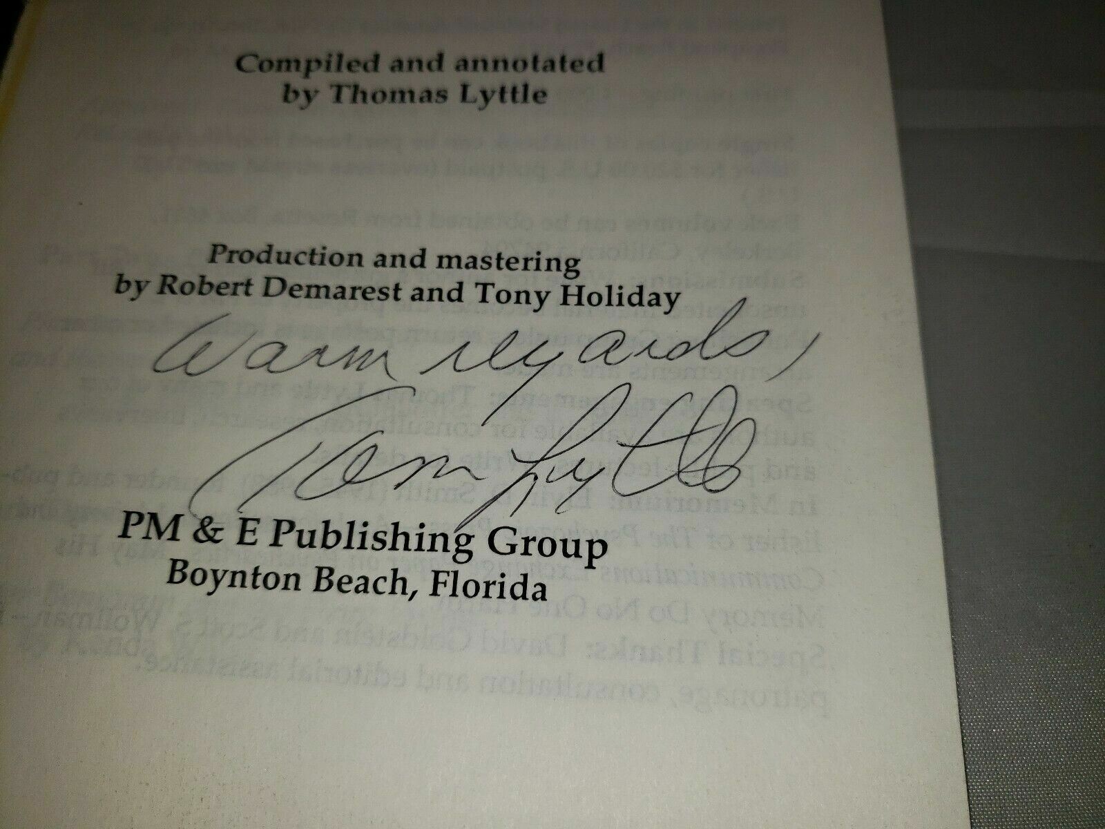 Psychedelic Monographs & Essays Signed by Author Thomas Lyttle vol 6