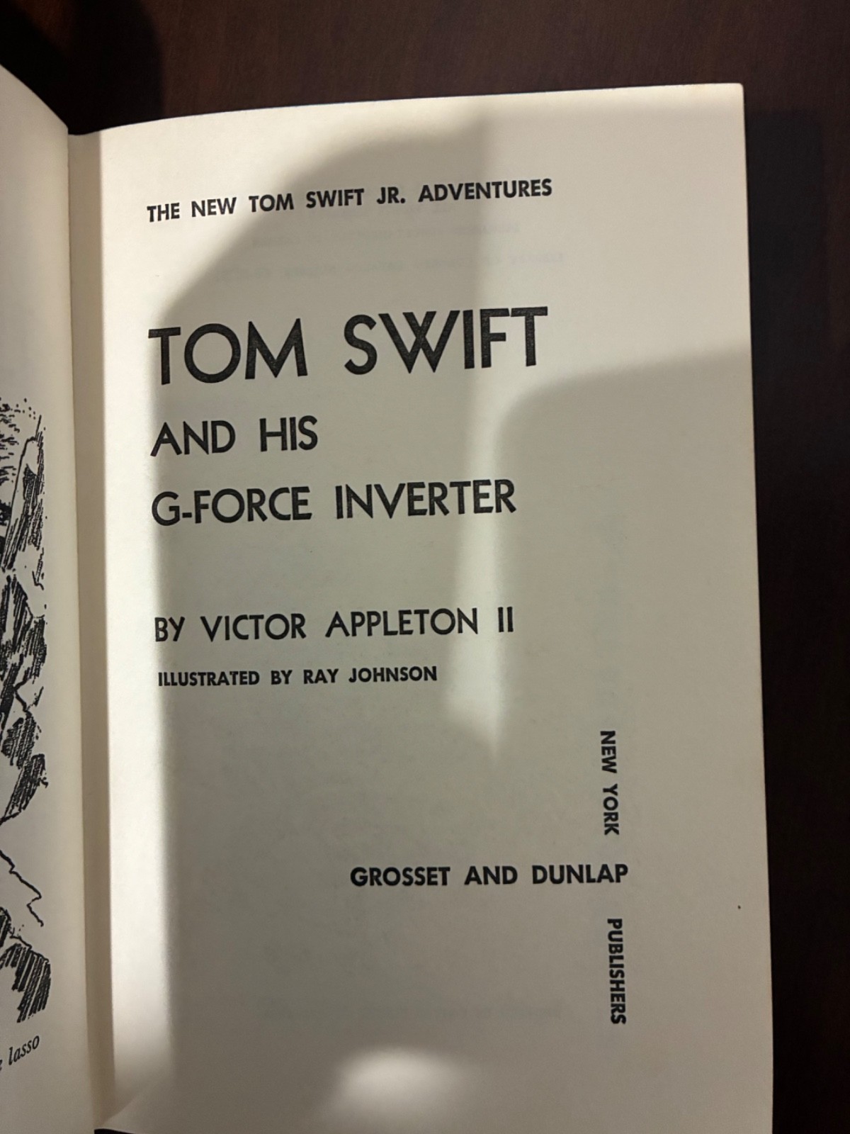 TOM SWIFT and his G-Force Inverter #30 HC Victor Appleton II RARE Vintage Boys!