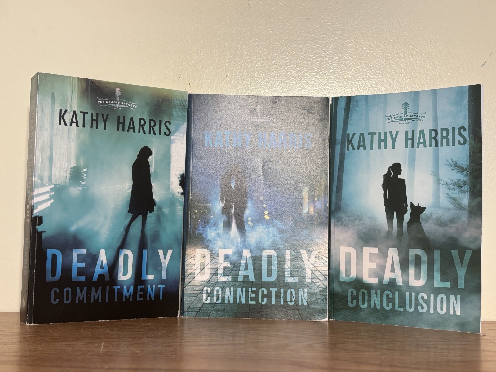 Deadly Conclusion, Connection & Commitment 3 Book Lot by Kathy Harris