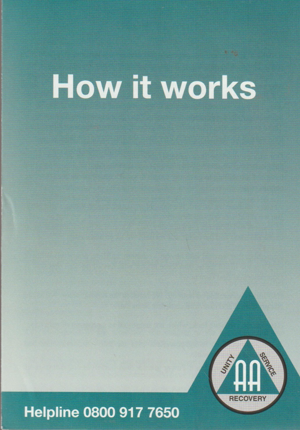 Three new Alcoholics Anonymous leaflets, 2 single-fold, 1 bi-fold, Great Britain