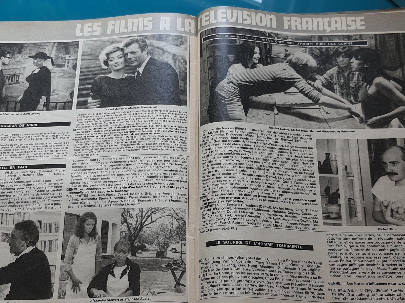 CINE REVUE 1983 SUPERMAN CHRISTOPHER REEVE TANYA ROBERTS BALSAM STALLONE GERE