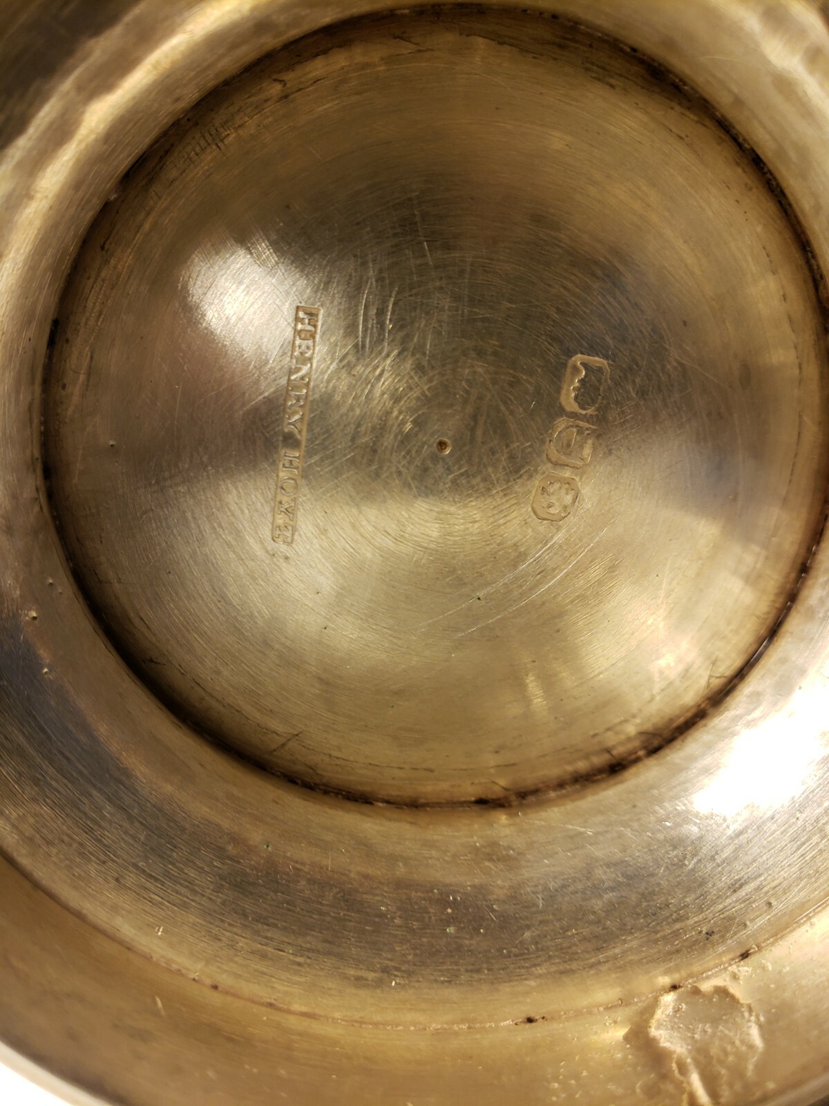 1952 THEOSOPHY LEADER ENGRAVED SILVER CUP 9.7 OZ EX-VAN MATER #10