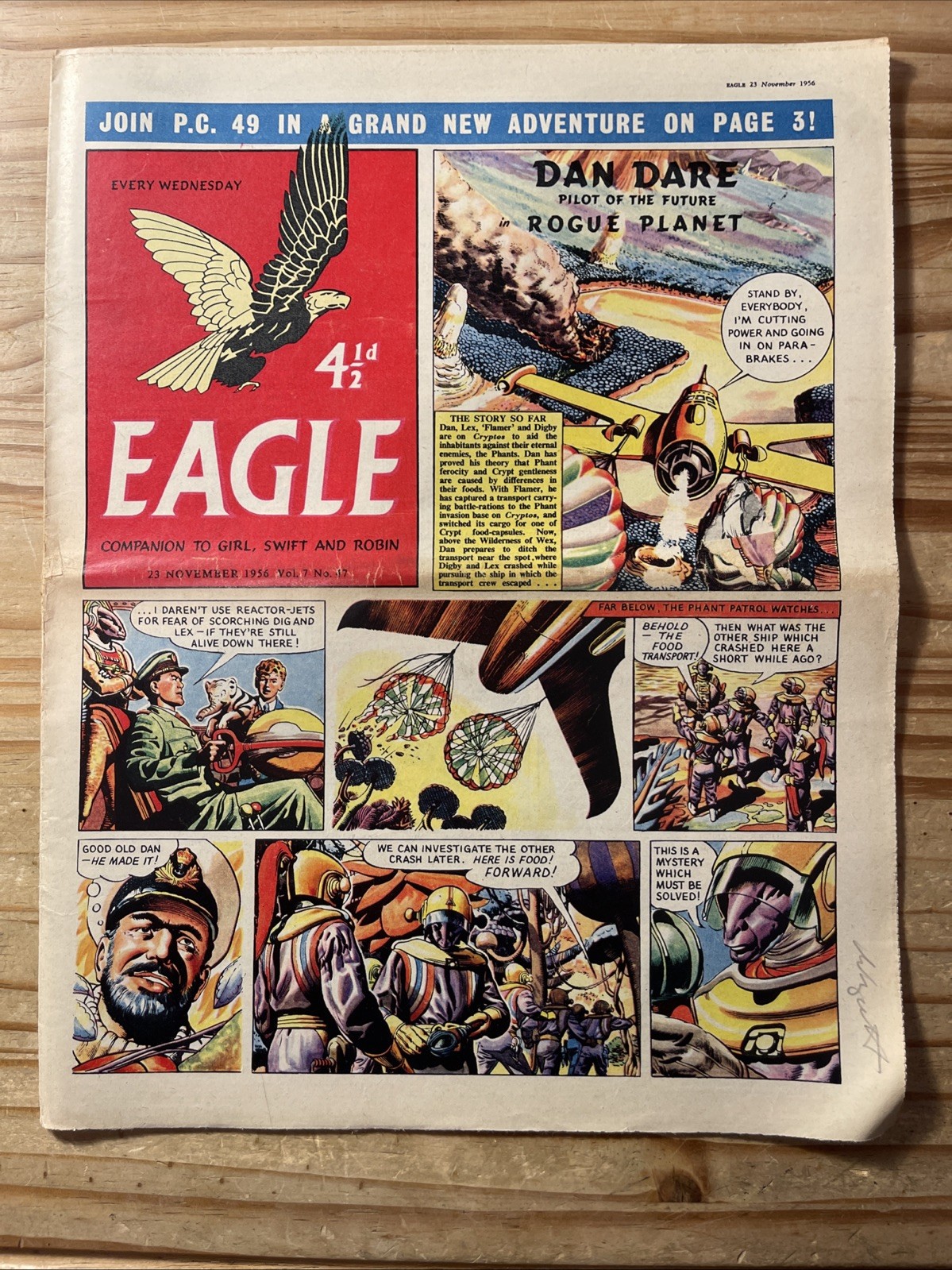Eagle Comic X10 G to VG 1956 Vol 7 #40 to 49 Consecutive, Dan Dare