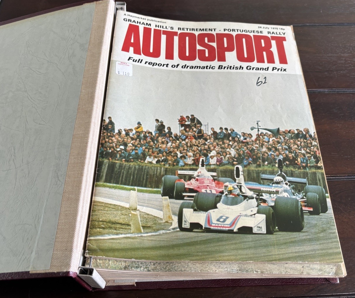 July 1975 – June 1976 AUTOSPORT Magazines (14) In Custom Binder